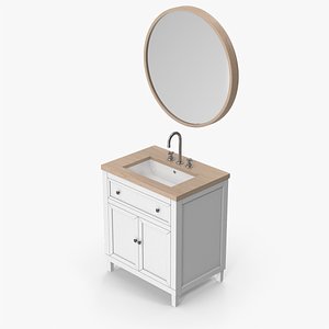 Bathroom Sink And Cabinet 3D model