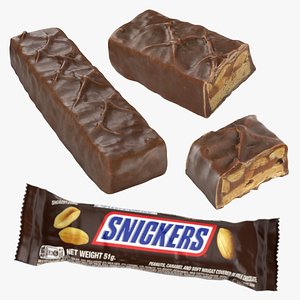 Snickers Chocolate Bar Collection 2 3D model