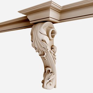 corbel architecture wall 3d model