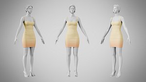 3D Dress 52 Sweet Corn