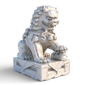 3D Chinese lion scan model