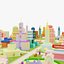 Clay City - Paquete de entorno estilizado de dibujos animados LowPoly