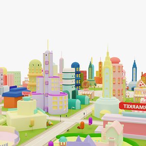 Cartoon City Environment Pack