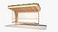 Bus stop wooden 3D