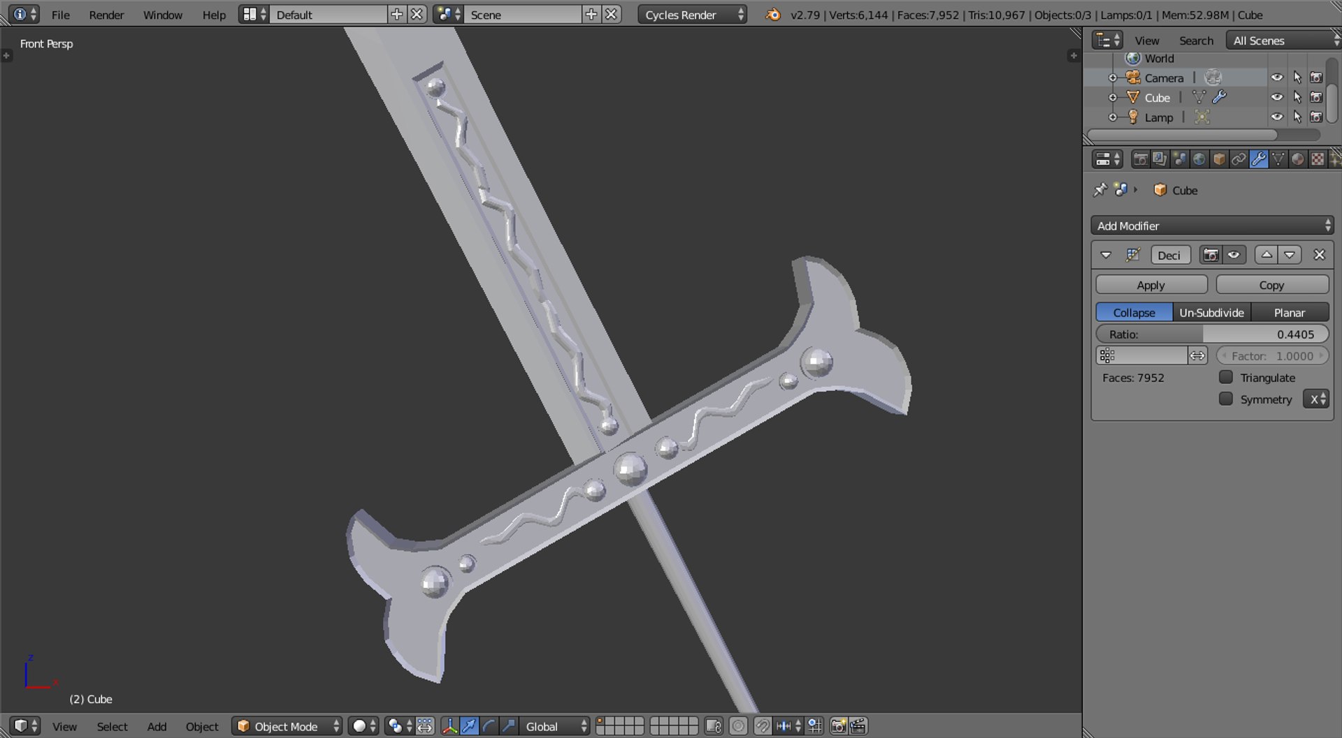 yoru sword 3d 3D model