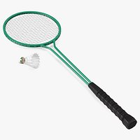 Badminton Rackets and Shuttlecock