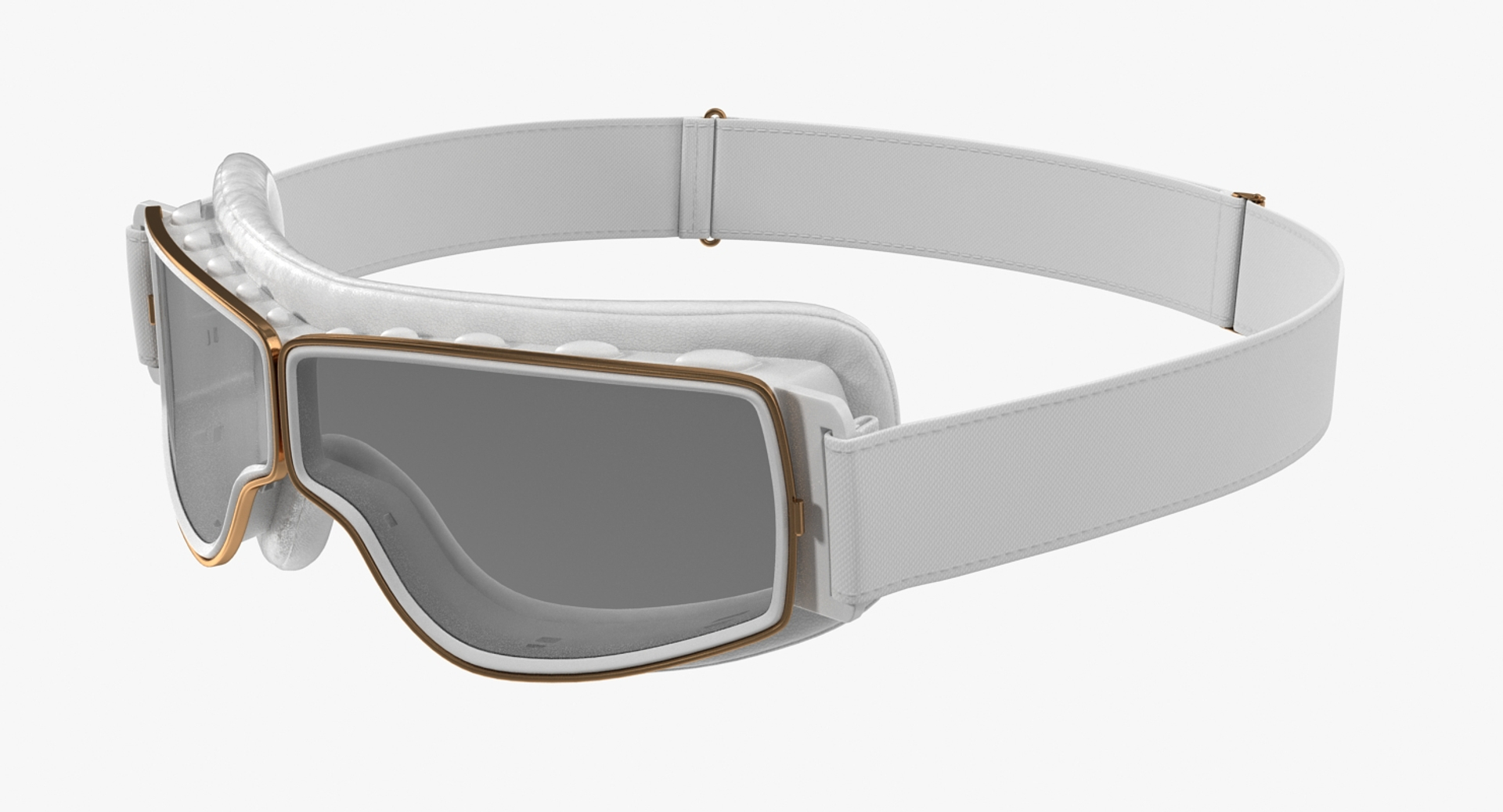 White Pilot Goggles Model TurboSquid 1418639