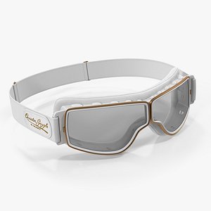white pilot goggles model