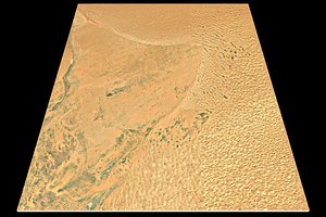 3D NEOM city n28 e39 topography Saudi Arabia