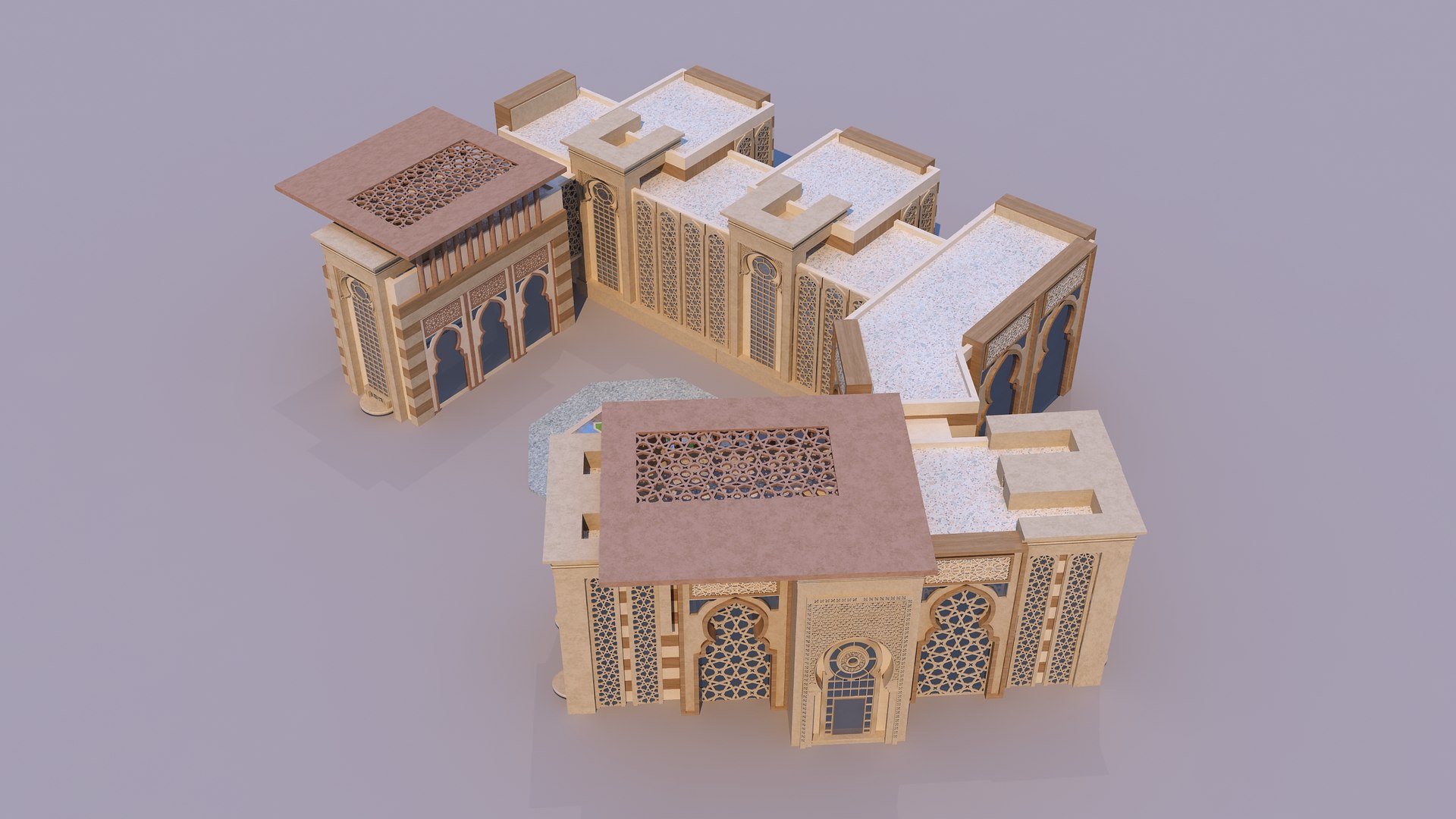 0166 - Islamic Facade Building 3D Model - TurboSquid 2240012