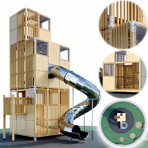 Children's play complex Tower 3D model
