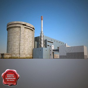 nuclear power plant v4 3d model