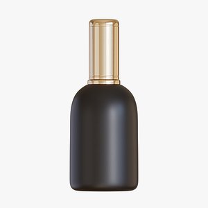 3D model Black Cosmetic Bottle 02
