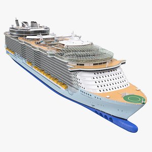 cruise ship oasis seas 3D model