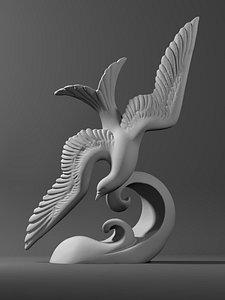 3D sculpture dove
