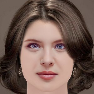 Andrea Ros Head - No Hair - Low poly head for game