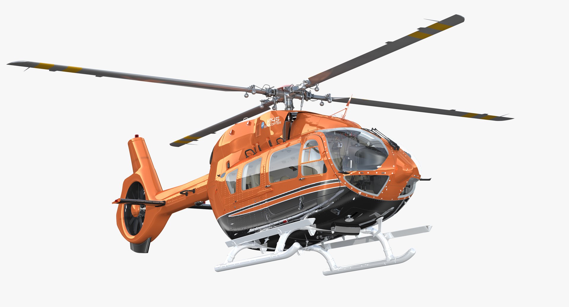 Airbus Helicopters H145 with Interior 3D model preview