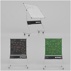 Compact Double-Sided Square Trio - Customizable Writing Board Set