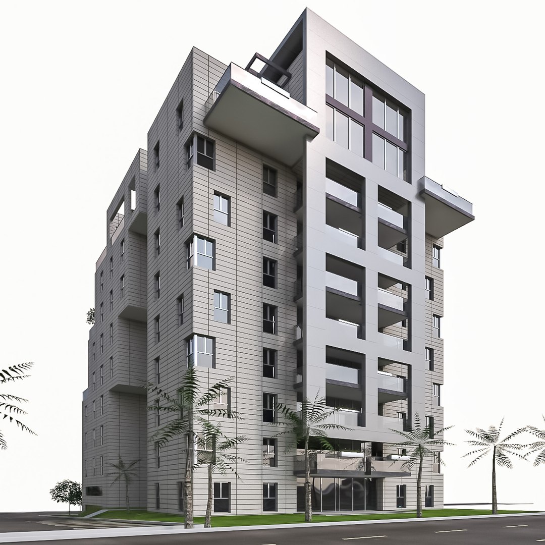 Condominium 02 3D Model - TurboSquid 1751146