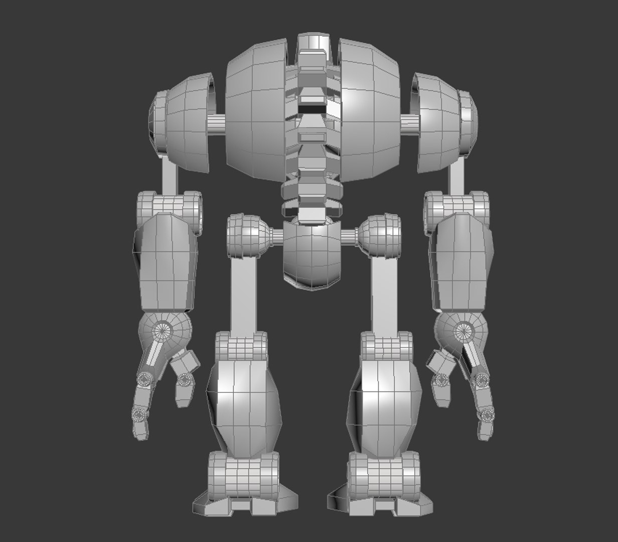 Free Robot Rigged 3d Model