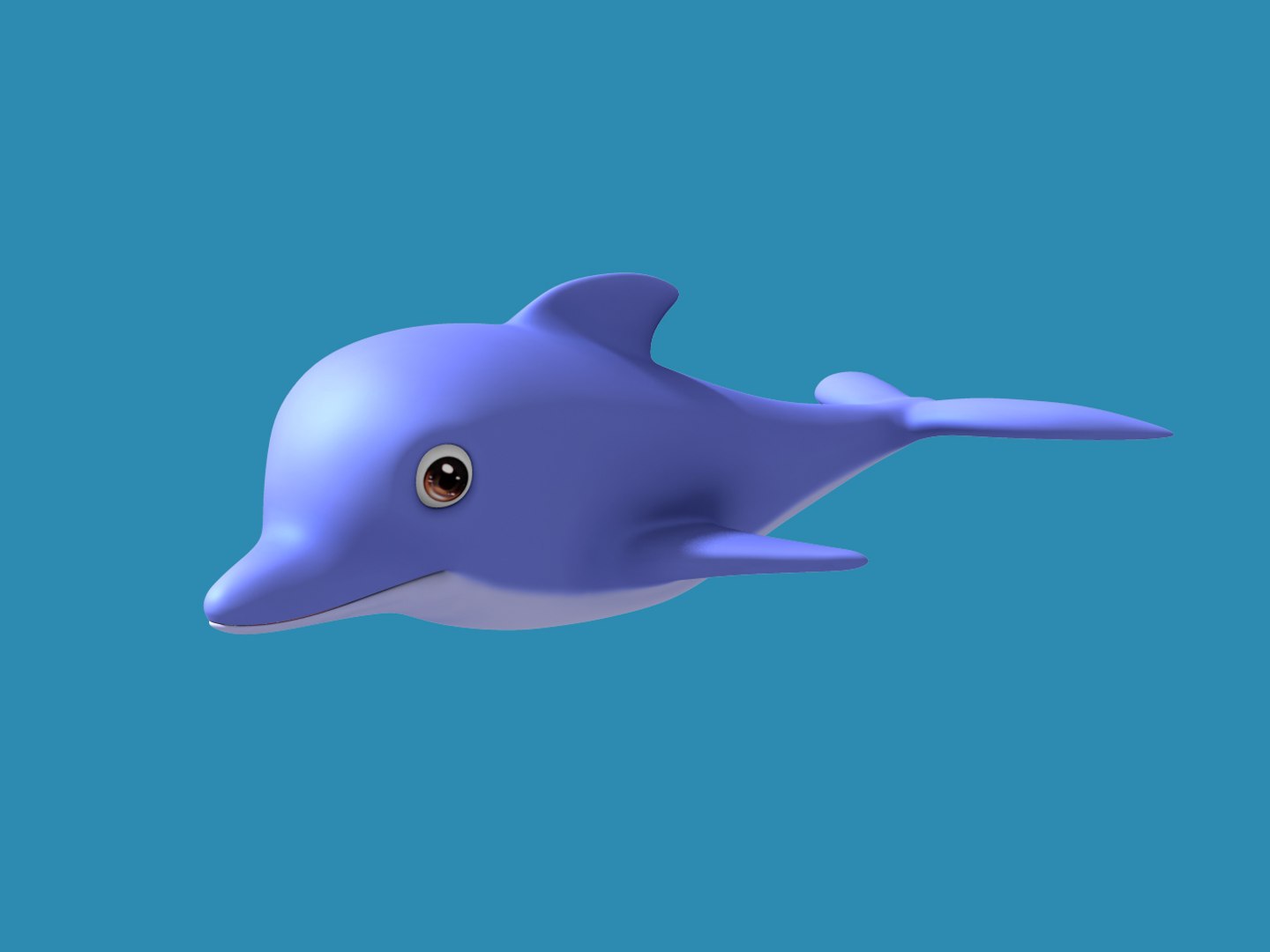 Cartoon dolphin toon 3D - TurboSquid 1151853