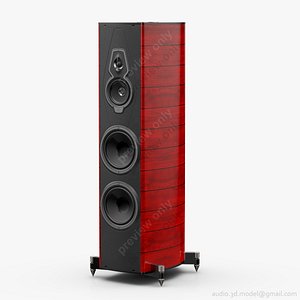 3d model floorstanding sonus faber amati