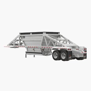 Manac Bottom Dump Trailer 3D Model