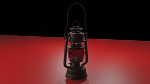 3D Oil Lamp model