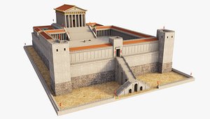The Temple of Augustus Samaria 3D model
