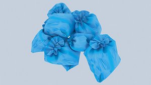 Textured Garbage Bags 1 3D model