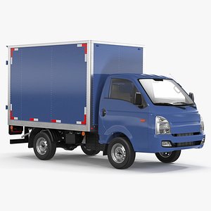 3D Japanese Mini Truck Refrigerator Blue