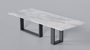 Premium Low Poly Marble Table 3D Model StemCell verified Zero Cleanup UVs 4K PBR Textures
