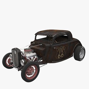Hot Rod 1934 Coupe Rat Lock