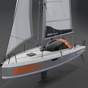 3D Bente 28 Luxury Yacht 3D model model