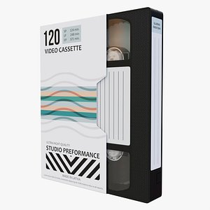 Video VHS cassette with cover