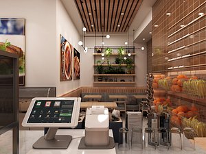 Fast Food Restaurant 3D model