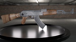 3D ak-47 model