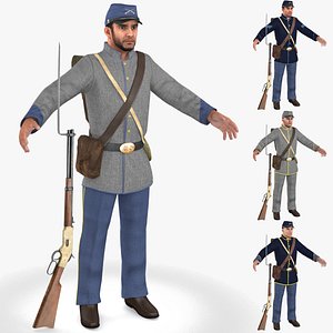 3D Civil War Soldiers