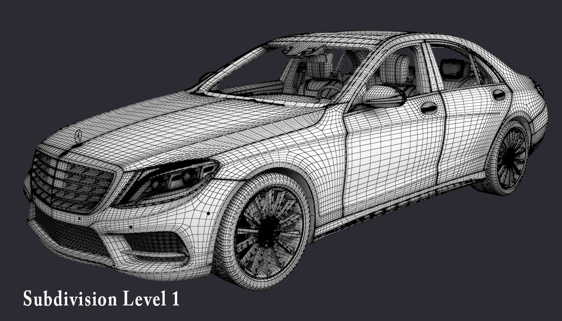 3d 2016 Mercedes Benz S-class