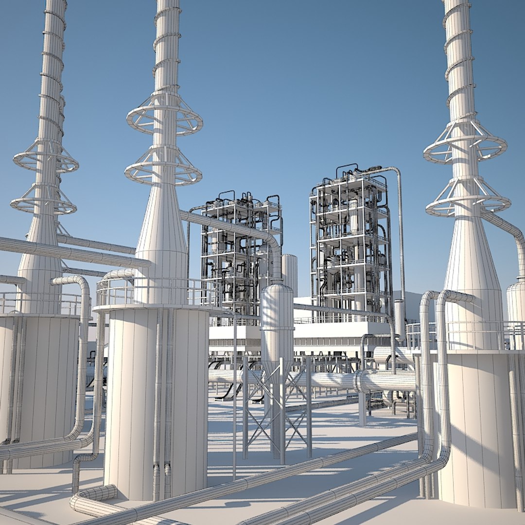 3d model refineries