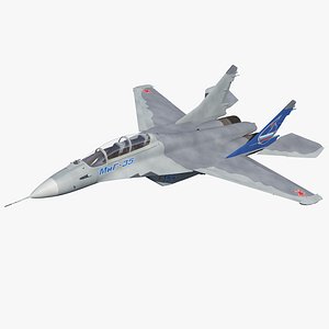Fighter Mikoyan MiG-35 or Fulcrum F Rigged 3D Model