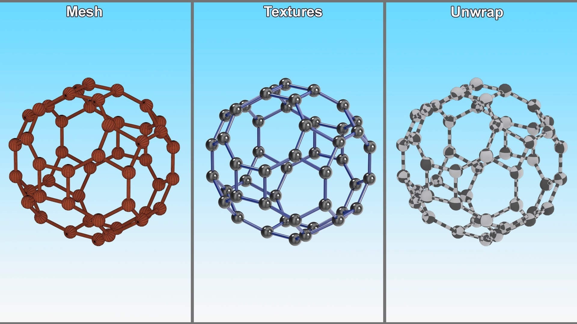 Molecule Structures Collection 3D Model - TurboSquid 2306132