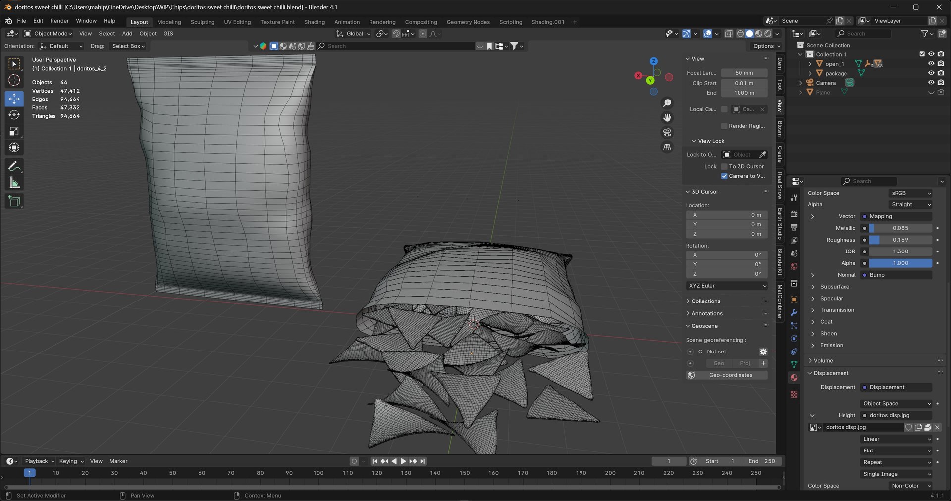 Doritos sweet chili 3D https://p.turbosquid.com/ts-thumb/4W/2wHnEB/tp/wireblender/jpg/1741429984/1920x1080/fit_q87/8ce3ea5c4568aa86cdcec26ff24732b392b46b68/wireblender.jpg