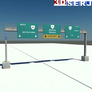 overhead gantry sign