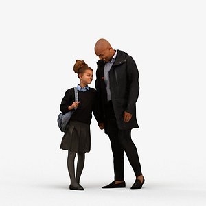 00363Carl004 - Adult Black man standing in business attire with bag for professional environments