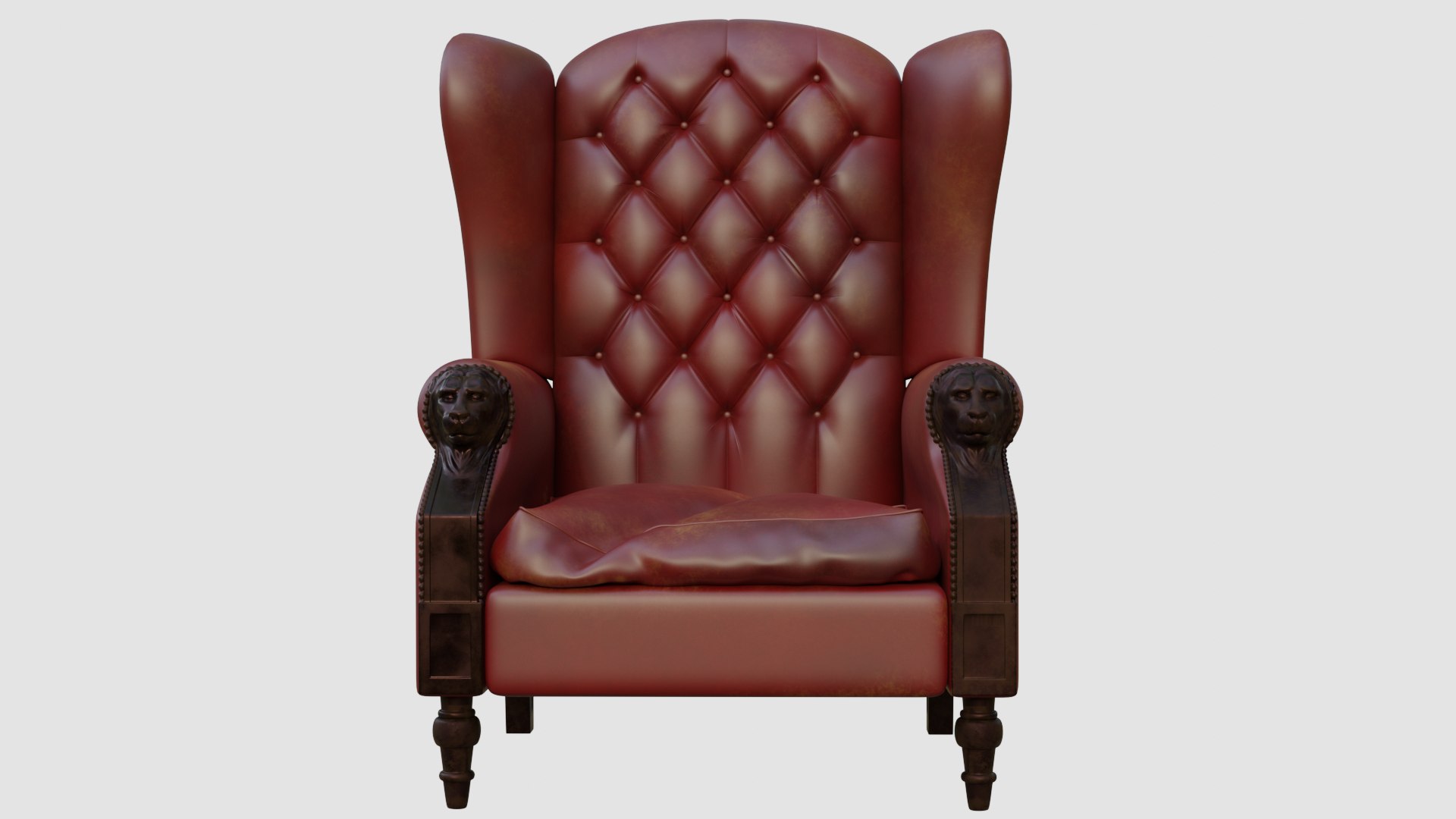 3D Matrix Chesterfield Chair - TurboSquid 1929021