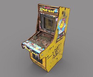 old arcade machine 3D model