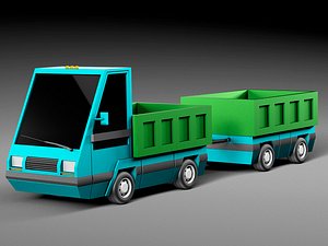 cartoon car 3D model