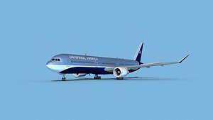 3D Boeing 767-400 Universal Charters