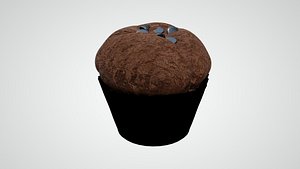 3D Chocolate Muffin